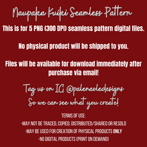 EXCLUSIVE Naupaka Kuiki Seamless Pattern (5 Files included)