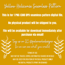 Load image into Gallery viewer, Yellow Heliconia Seamless Pattern
