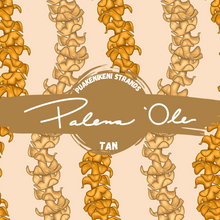 Load image into Gallery viewer, Tan Puakenikeni Strands Seamless Pattern
