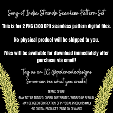 Load image into Gallery viewer, Song of India Strands Seamless Pattern Set (2 Files included)
