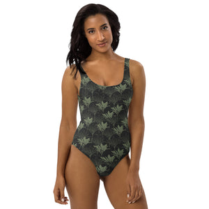 Kī One-Piece Swimsuit (Gray/Sage)