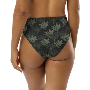 Kī high-waisted bikini bottom (Gray/Sage)