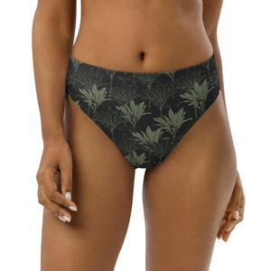 Kī high-waisted bikini bottom (Gray/Sage)