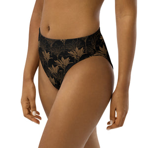 Kī high-waisted bikini bottom (Brown)
