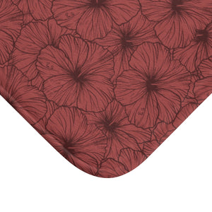 Hibiscus Bath Mat (Pink)