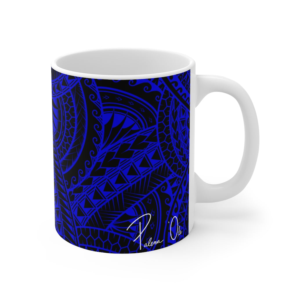 Tribal Graphic Mug 11oz (Royal Blue)