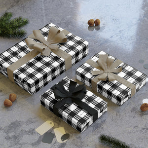 Kanaka Plaid Wrapping Paper (White)