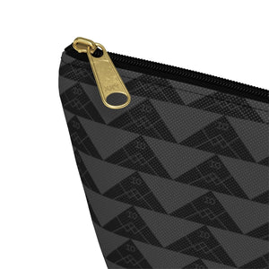 ‘Io Script Accessory Pouch w T-bottom (Gray)