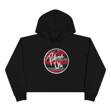 Load image into Gallery viewer, Kanaka Kollection Palena ‘Ole Flag Cropped Hoodie (Gray)
