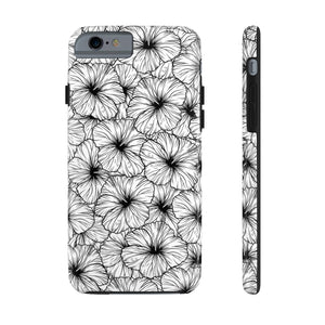 Hibiscus Phone Case (B&W)