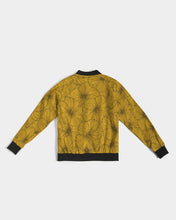 Load image into Gallery viewer, Hibiscus Women&#39;s Bomber Jacket (Yellow)
