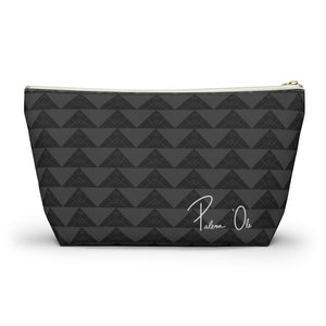 ‘Io Script Accessory Pouch w T-bottom (Gray)