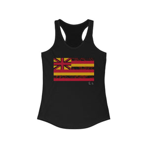 Kanaka Kollection Tribal Flag Racerback Tank (Red)