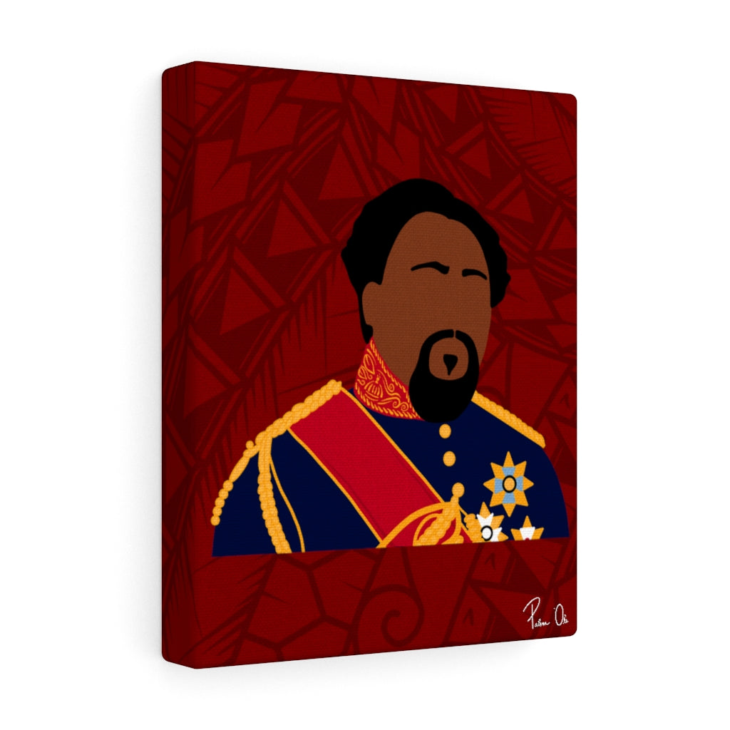 King Kamehameha V Canvas Gallery Wraps (Red)