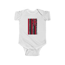 Load image into Gallery viewer, Kanaka Kollection Tribal Flag Infant Fine Jersey Bodysuit (Gray)
