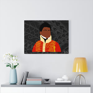 King Kamehameha II Canvas Gallery Wraps (Black)