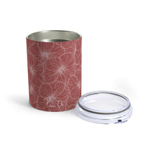 Load image into Gallery viewer, Hibiscus Tumbler Cup 10oz (Light Pink)
