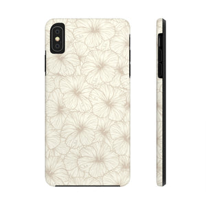 Hibiscus Phone Case (Off White)