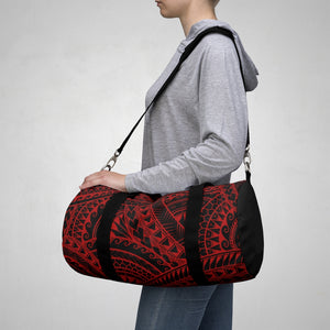 Tribal Script Duffel Bag (Red)