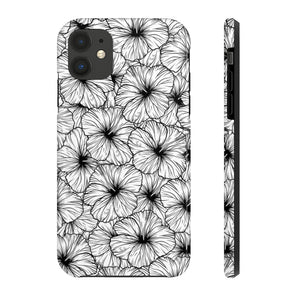 Hibiscus Phone Case (B&W)