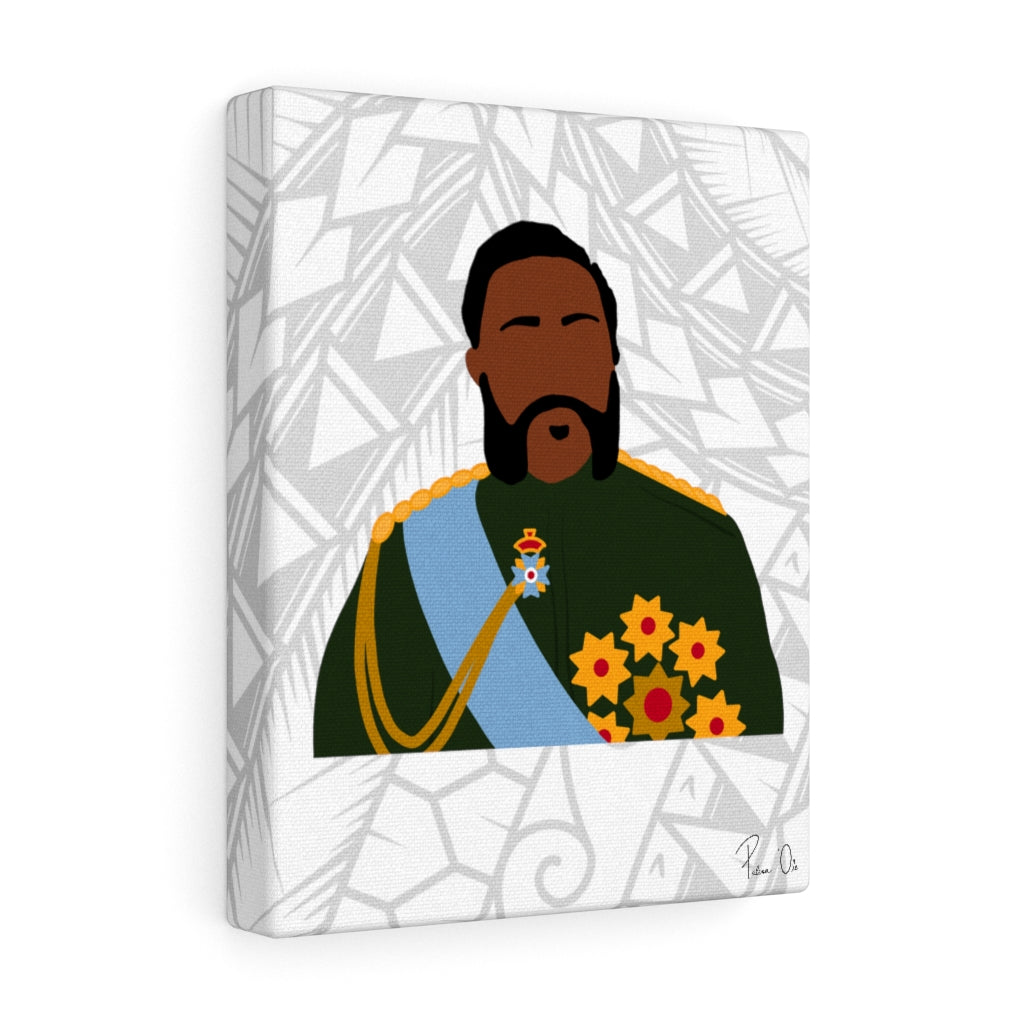 King Kalākaua Canvas Gallery Wraps (White)