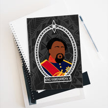Load image into Gallery viewer, Tribal King Kamehameha V Journal - Ruled Line (Black)
