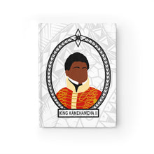 Load image into Gallery viewer, Tribal King Kamehameha II Journal - Ruled Line (White)
