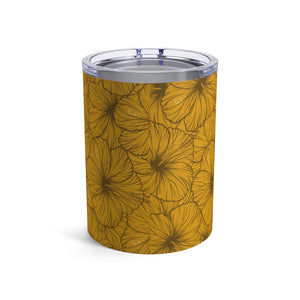Hibiscus Tumbler Cup 10oz (Yellow)