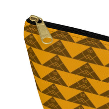 Load image into Gallery viewer, ‘Io Script Accessory Pouch w T-bottom (Yellow)
