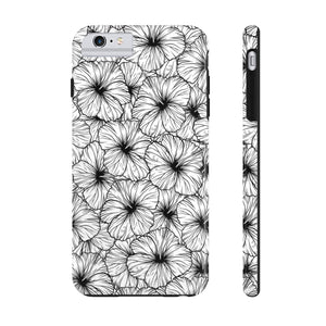 Hibiscus Phone Case (B&W)