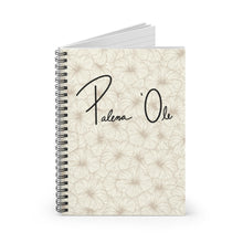 Load image into Gallery viewer, Hibiscus Spiral Notebook - Ruled Line (Off White)
