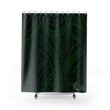 Load image into Gallery viewer, Tribal Shower Curtain (Green)
