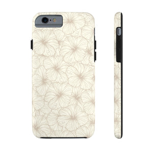 Hibiscus Phone Case (Off White)