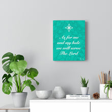 Load image into Gallery viewer, Scripture Canvas Gallery Wraps (Teal)
