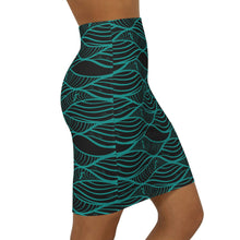 Load image into Gallery viewer, NALU Skirt (Black &amp; Teal)
