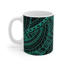 Load image into Gallery viewer, Tribal Graphic Mug 11oz (Teal)

