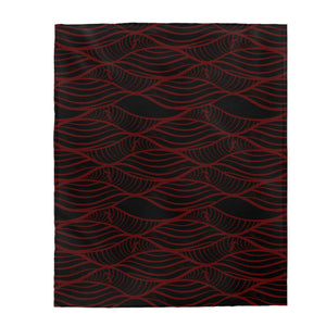 NALU Velveteen Plush Blanket (Red)