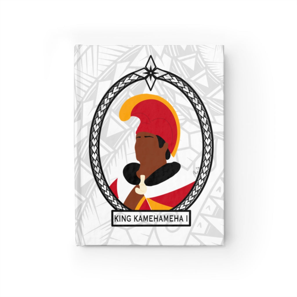Tribal King Kamehameha I Journal - Ruled Line (White)