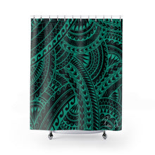 Load image into Gallery viewer, Tribal Shower Curtain (Teal)
