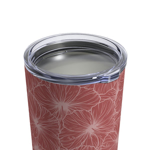Hibiscus Tumbler Cup 10oz (Light Pink)