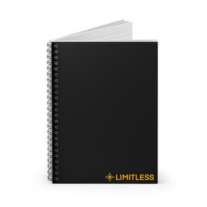 Yellow LIMITLESS Spiral Notebook - Ruled Line