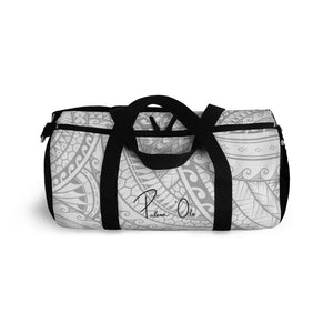 Tribal Script Duffel Bag (White)