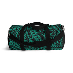 Tribal Script Duffel Bag (Teal)