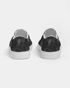 Hibiscus Women's Slip-On Canvas Shoe (Gray)