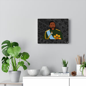 King Kalākaua Canvas Gallery Wraps (Black)