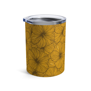 Hibiscus Tumbler Cup 10oz (Yellow)