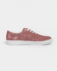 Hibiscus Women's Lace Up Canvas Shoe (Light Pink)