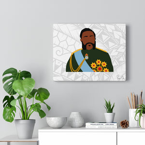 King Kalākaua Canvas Gallery Wraps (White)