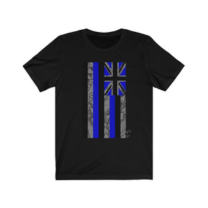Kanaka Kollection Tribal Flag Unisex Jersey Short Sleeve Tee (Royal Blue)
