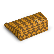 Load image into Gallery viewer, ‘Io Script Accessory Pouch w T-bottom (Yellow)
